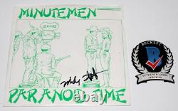 Mike Watt Signed Minutemen Paranoid Time 7 Ep Green Vinyl Record Beckett Coa