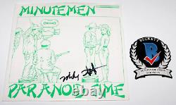 Mike Watt Signed Minutemen Paranoid Time 7 Ep Green Vinyl Record Beckett Coa