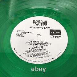 Murphy's Law Self Titled PROMO LP Profile 1986 GREEN Vinyl Record Hardcore