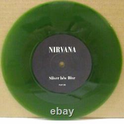 NIRVANA Sliver / Dive 7 GREEN Color Vinyl Record EP 1991 Tupelo Kurt Cobain