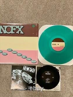 NOFX So Long Thanks LP (Green) + Signed EP! Fat Wreck Bad Religion Lagwagon