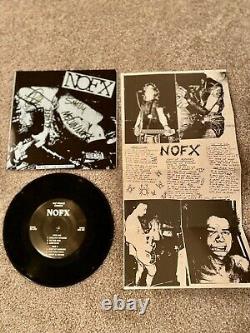 NOFX So Long Thanks LP (Green) + Signed EP! Fat Wreck Bad Religion Lagwagon