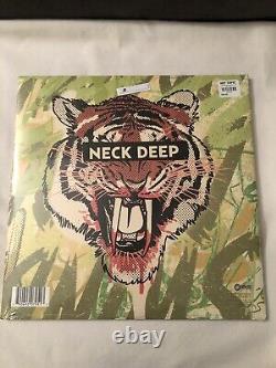 Neck Deep Rain in July Tri-Color Stripe Vinyl White/Red/Green NEW-SEALED