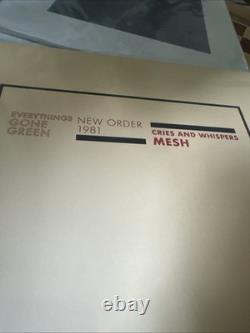 New Order-4 VINYL LOT-Ceremony (Version 1 & 2)-Temptation-Everythings Gone green