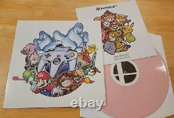 New SUPER SMASH BROS. Soundtrack LP VGM OST Vinyl Nintendo 64 KIRBY PINK Record