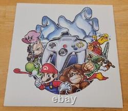 New SUPER SMASH BROS. Soundtrack LP VGM OST Vinyl Nintendo 64 KIRBY PINK Record