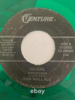 Obscure Carolina Soul 45/ Sam Wallace Oh Girl Venture Green vinyl Hear