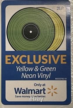 POISON Greatest Hits 1986-1996 2LP VG++ NEON YELLOWithGREEN VINYL WithHYPE STICKER