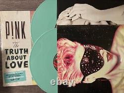 P! Nk The Truth About Love Rare Mint Green 12 Vinyl, 2LP, Alecia Moore, Pink