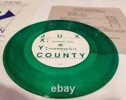 RARE GREEN 45 Vinyl Record 7 inch Jux County Be There/Frustration