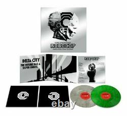 ROBOCOP Soundtrack 2 LP Silver & Green Vinyl MONDO NEW & SEALED