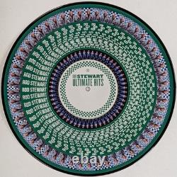 ROD STEWART Ultimate Hits limited and hand-numbered 2LP Zoetrope Picture Disc