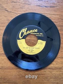 RUDY GREEN no need of your crying / love is a pain CHANCE 7 Single 45 RPM Soul