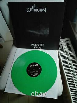 SATYRICON limited 100 green Vinyl Dark Medieval Times / Pesten 1349 (2014)