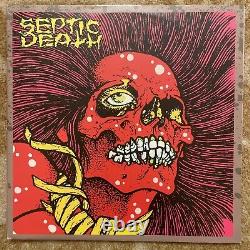 SEPTIC DEATH GREEN+PURPLE Crossed Out Twice 2xLP Pushead Rare 101 Of 250 EX/EX
