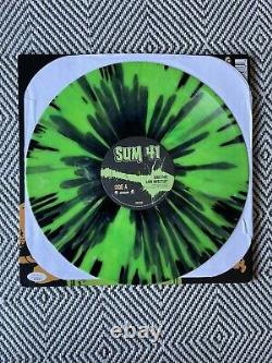 SUM 41 Does This Look Infected Green Splatter Signed vinyl Autographed Lp