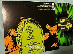 SUM 41 Does This Look Infected Green Tour Splatter Vinyl SIGNED Rare