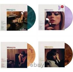 Set Of 4! Taylor Swift Midnights Vinyl Mohahgany/blood Moon/jade Green/lavender