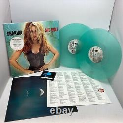 Shakira She Wolf 2xLP UO Exclusive Limited Light Mint Green Vinyl Hype Shrink NM