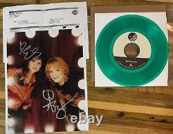 Signed 8x10 Indigo Girls & RARE Test Pressing #38/50, On Green Vinyl. Rare Find
