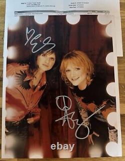 Signed 8x10 Indigo Girls & RARE Test Pressing #38/50, On Green Vinyl. Rare Find