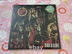 Slayer Reign In Blood 2014 Limited Edition Green Colored Vinyl LP 1/1000 New