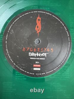 Slipknot Self Titled Lp Record 1999 Slime Green Vinyl
