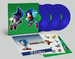 Sonic CD Soundtrack Data Discs Limited Edition Blue Vinyl etched Vinyl SEALED