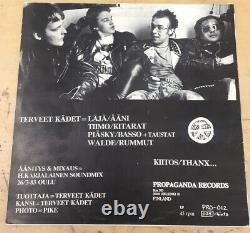 TERVEET KÄDET Propaganda orig 1983 LP Punk Finland Green Vinyl Record 1st Press