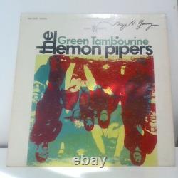 THE LEMON PIPERS Green Tambourine Vinyl Record 1968 Album Autographed 2 Times