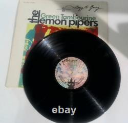 THE LEMON PIPERS Green Tambourine Vinyl Record 1968 Album Autographed 2 Times