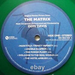 THE MATRIX Soundtrack Score DON DAVIS LP 180 Gram Green Vinyl Newbury SEALED