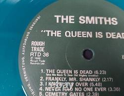 THE SMITHS 1ST PRESS GREEN VINYL-THE QUEEN IS DEAD ROUGH TRADE VINYL LP rtd36