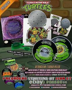 TMNT Let's Kick Shell Deluxe Tribute Vinyl LP OOZE Liquid Filled Variant IN-HAND