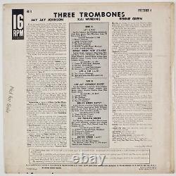 TROMBONE BY THREE Bennie Green Prestige 16rpm Jazz Andy Warhol Vinyl LP Rare