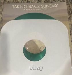 Taking Back Sunday Where You Want To Be 1ST PRESS Green Vinyl /2404 Pressed NEW