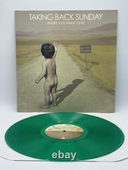 Taking Back Sunday Where You Want To Be Translucent Green Vinyl ORIGINAL PRESS