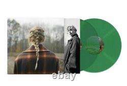 Taylor Swift Evermore 2-LP Deluxe Edition Transparent Green Vinyl