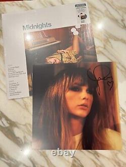 Taylor Swift Midnights Jade Green Edition Vinyl With Hand Signed Photo