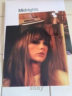 Taylor Swift Midnights Vinyl With Hand Signed Photo Jade Green Edition IN HAND