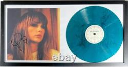 Taylor Swift Signed Framed Midnights Jade Green Vinyl Record Display JSA COA