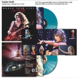 Taylor Swift Speak Now World Tour Vinyl 2LP NEW SEALED Transparent Blue Green