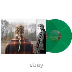 Taylor Swift evermore Album Transparent Green Color Vinyl LP Record