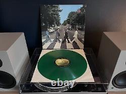 The Beatles Abbey Road UK 1978 Reissue Green Translucent Vinyl Record LP Ex/Ex