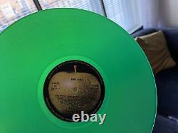 The Beatles Abbey Road UK 1978 Reissue Green Translucent Vinyl Record LP Ex/Ex