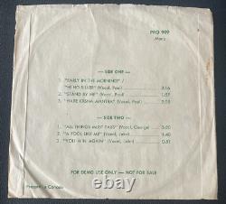 The Beatles Canada EP PRO 909 TWICKENHAM JAMS Green Vinyl WithPicture Sleeve