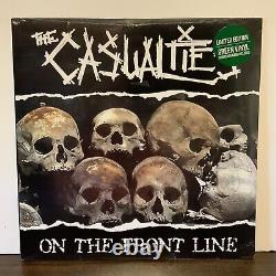 The Casualties On The Front Line Limited Ed Green Vinyl LP Record SEALED