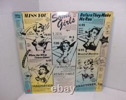 The Rolling Stones Some Girls Rare Vinyl Record 70's Die Cut Cover Green Yellow