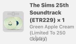 The Sims 25th Soundtrack Green Apple Cream Vinyl Record 2LP LE /250 New VGM