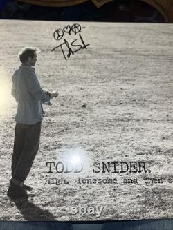 Todd Snider AUTOGRAPHED High, Lonesome AndThen Some RARE LASTRECORDColoredVinyl